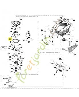 Collier de frein 6107-160-5400. Pièce de rechange Sithl 