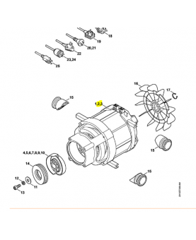 Moteur electrique Stihl ref. 4777-600-0200