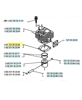 Joint 531002348. Pièce de rechange Husqvarna