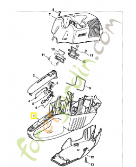 Carter de poignée 4851-791-1002. Pièce de rechange Sithl / Vicking