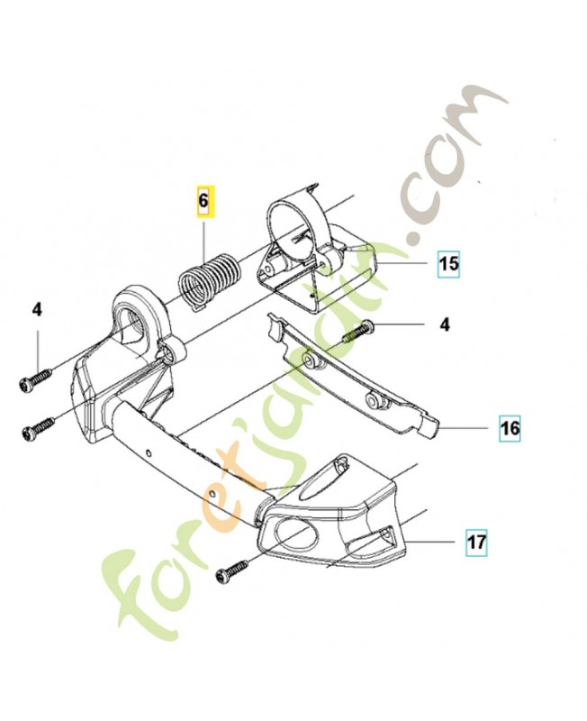 Ressort 587110302. Pièce détachée Husqvarna Ressort 587110302. Pièce détachée Husqvarna