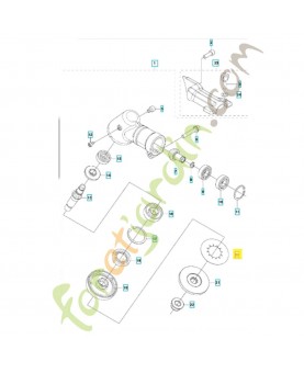 Plaque 521656001. Pièce de rechange Husqvarna