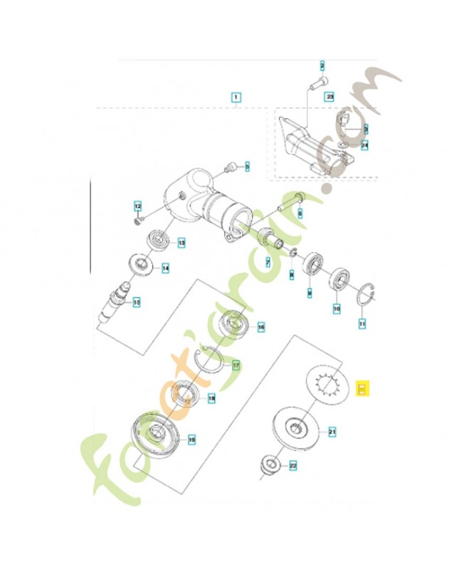 Plaque 521656001. Pièce de rechange Husqvarna
