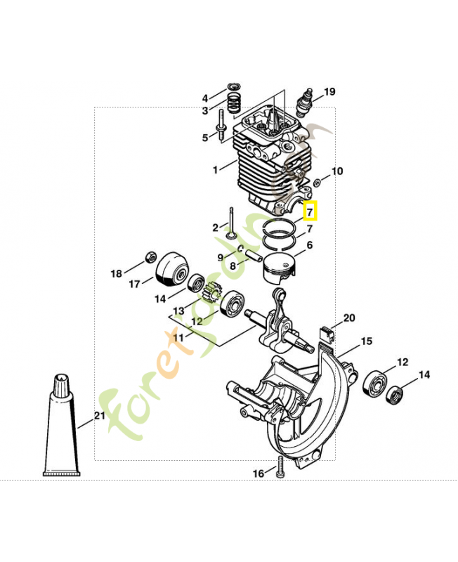 Segment piston d.43x1,2 référence 4180-034-3001 Segment piston d.43x1,2 référence 4180-034-3001