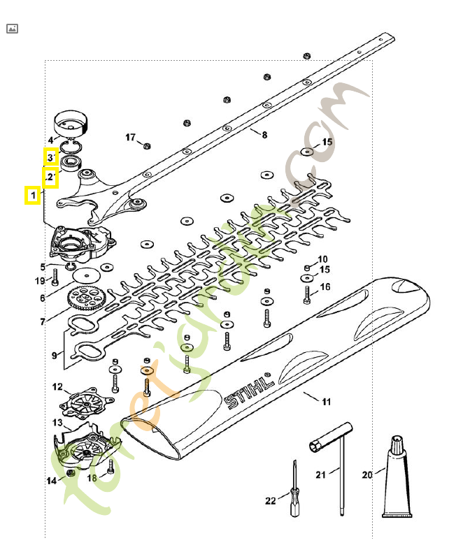 Carter de réducteur 4242-640-0502. Pièce de rechange Sithl / Vicking