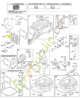 691160 Culasse 0003-000-0725 Culasse briggstratton