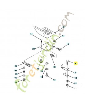 Boulon 874780616. Pièce de rechange Husqvarna 