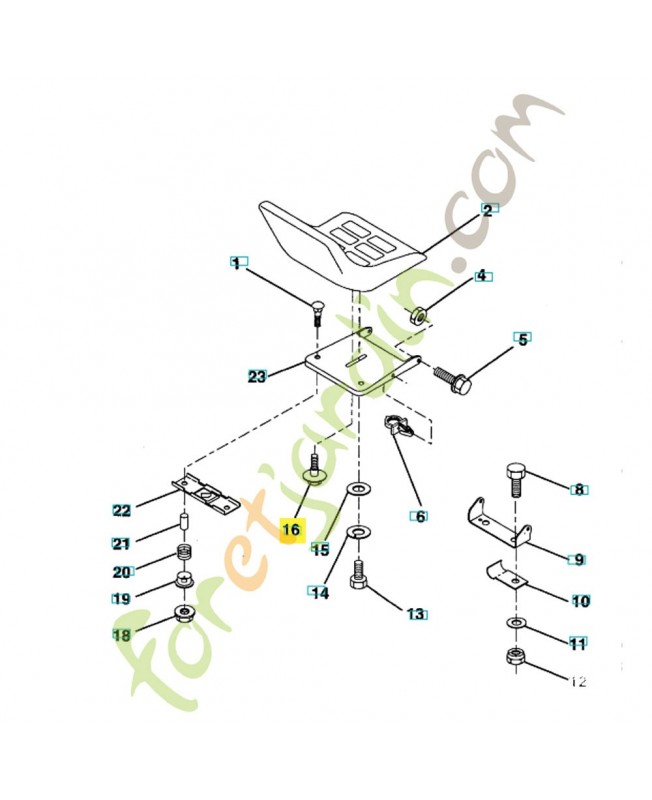 Vis 532127018. Pièce de rechange Husqvarna