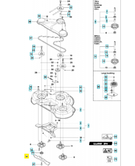 Lame standard 579652510 husqvarna place référence 579652501 ; 544307101 ; 544307201 ; 505544501 ; 544067701