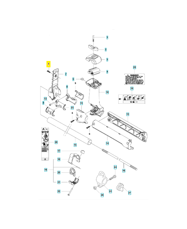 Vis 525764604. Pièce de rechange Husqvarna