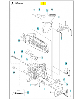 CARTER D´EMBRAYAGE COMPLET 587349201. Pièce de rechange Husqvarna