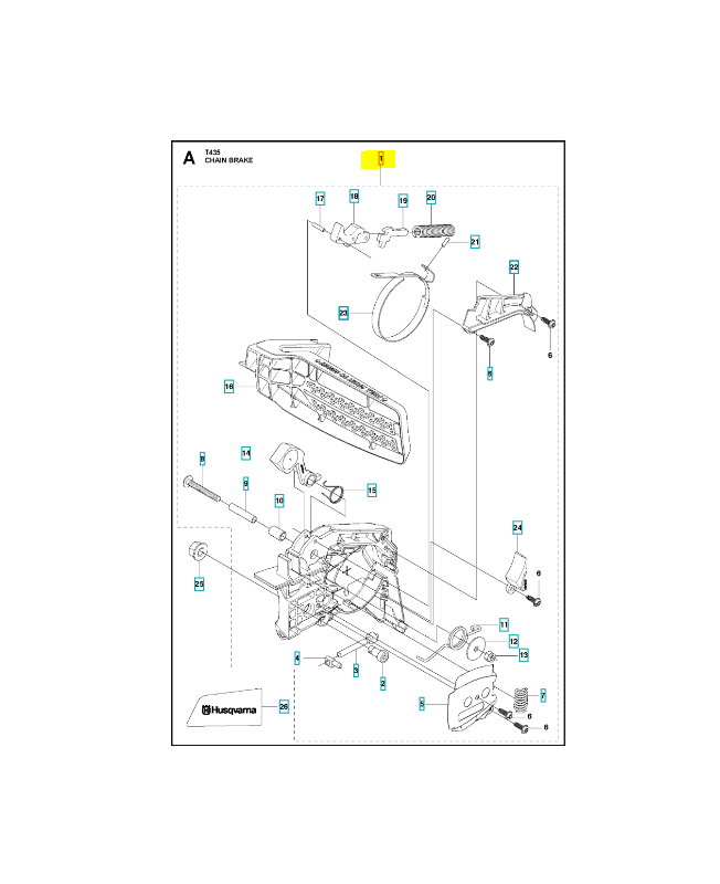 CARTER D´EMBRAYAGE COMPLET 587349201. Pièce de rechange Husqvarna