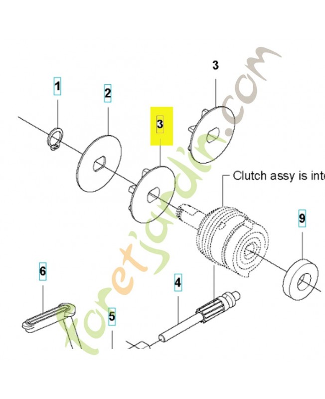 pignon référence 579534501 HUSQVARNA