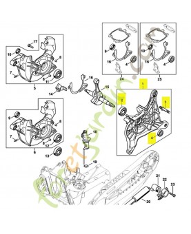 Demi-carter de vilebrequin Stihl ref. 4238-020-2909
