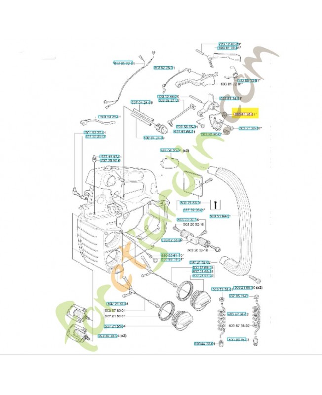 Plaque 503813501. Pièce de rechange Husqvarna