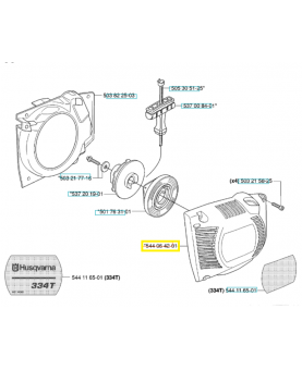 Carter de démarreur 544064201. Pièce de rechange Husqvarna