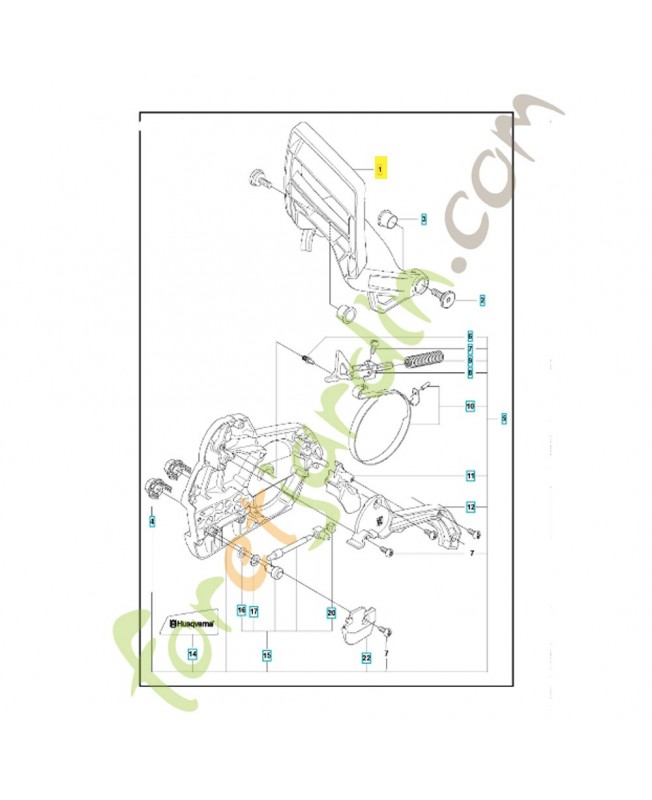 Protège main 522677501. Pièce de rechange Husqvarna