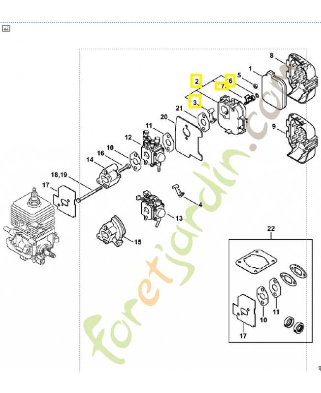 Carter de filtre 4229-140-2801. Pièce de rechange Sithl 