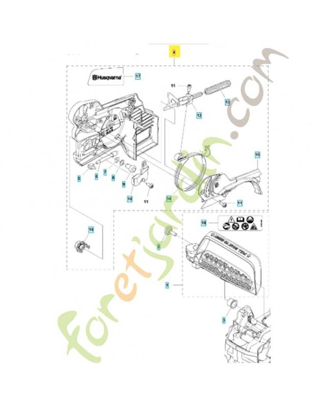 carter d'embrayage complet référence 505543103 remplace référence 505543102 et 505543101