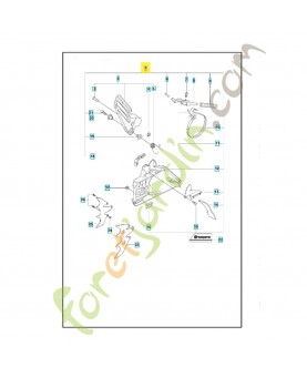 Frein de chaine 503731506. Pièce de rechange Husqvarna