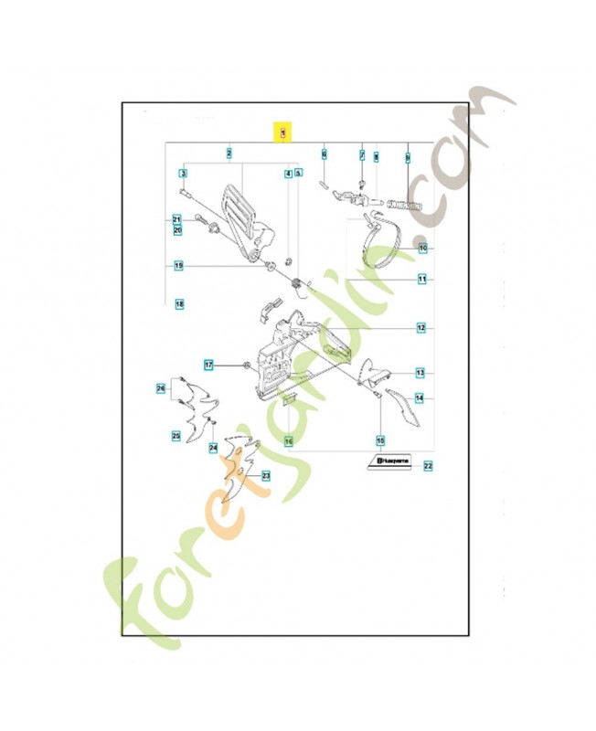 Frein de chaine 503731506. Pièce de rechange Husqvarna