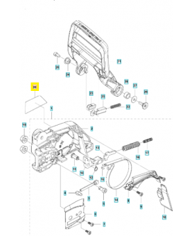 Autocollant 577436401. Pièce de rechange Husqvarna