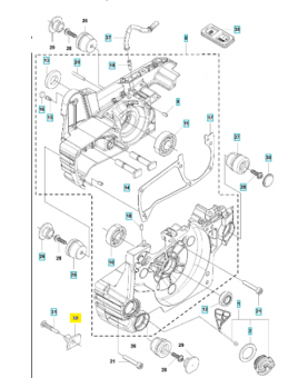 Capteur de chaine 579210201. Pièce de rechange Husqvarna