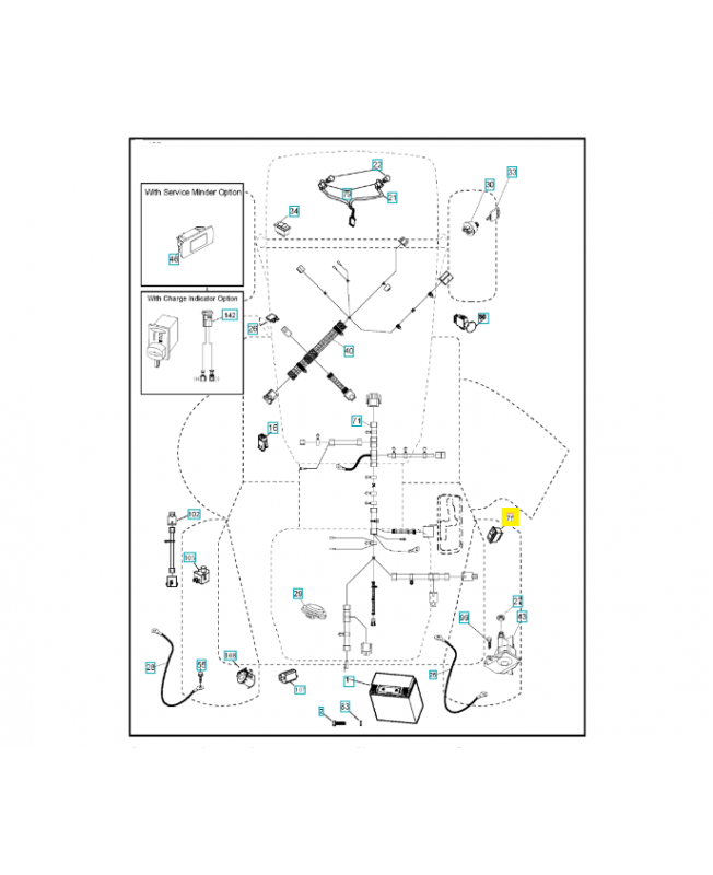 interrupteur de bac 583575501. Pièce de rechange Husqvarna