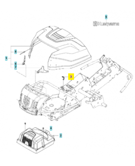 Verrouillage 588462803. Pièce détachée Husqvarna