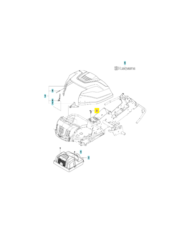 Verrouillage 588462803. Pièce détachée Husqvarna
