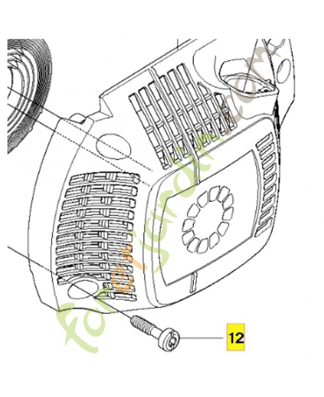 Vis 503217321. Pièce de rechange Husqvarna 