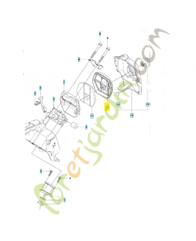 Filtre a air référence 513736701 husqvarna