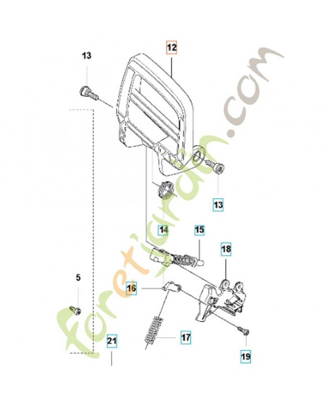 Protège main 576903901. Pièce de rechange Husqvarna