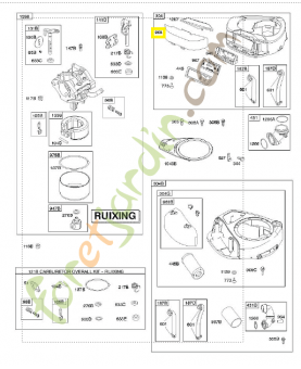 697446 Cache filtre a air 0003-000-1568