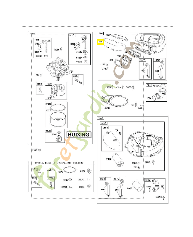 697446 Cache filtre a air 0003-000-1568 697446 Cache filtre a air 0003-000-1568