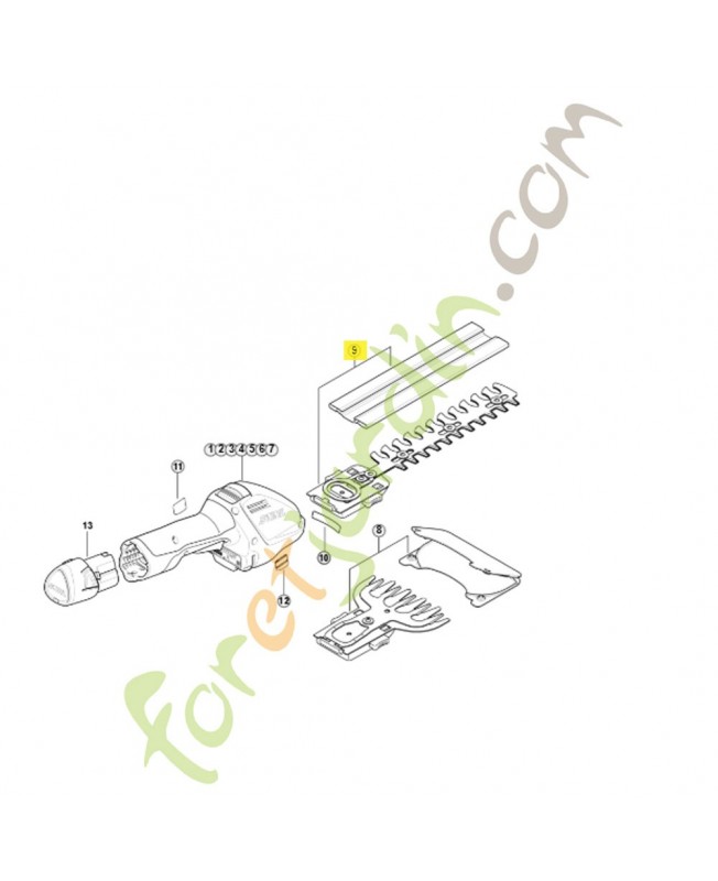 Lame sculpte-haies HA03-820-3000. Pièce détachée Stihl / Vicking