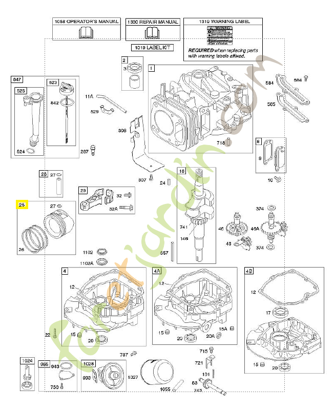 795429 Ensemble piston 0003-000-2235 795429 Ensemble piston 0003-000-2235