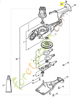 Vis à tête plate 9110-391-0630. Pièce détachée Stihl / Vicking