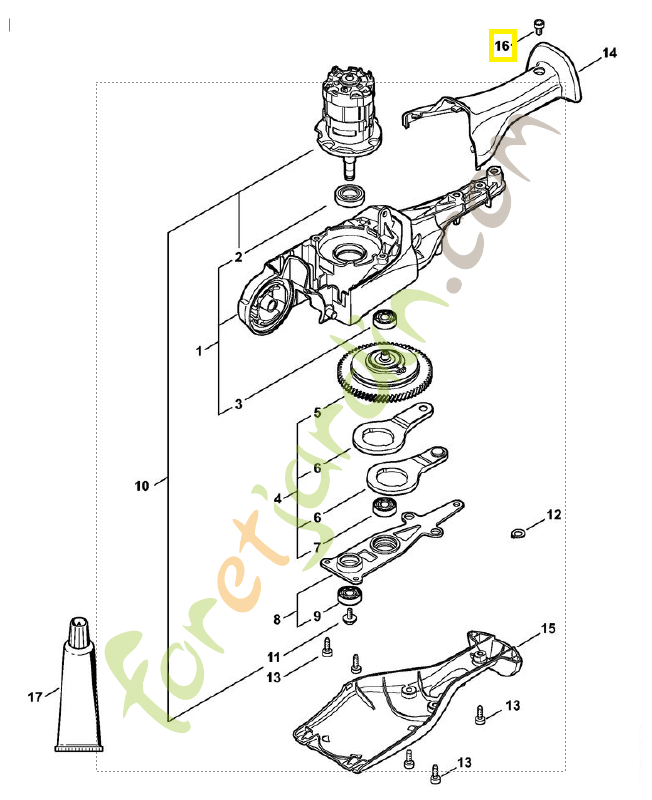 Vis à tête plate 9110-391-0630. Pièce détachée Stihl / Vicking