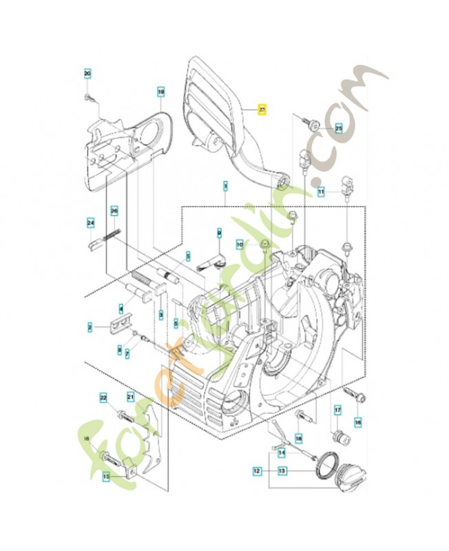 Protection contre les rebonds 505422701. Pièce détachée Husqvarna