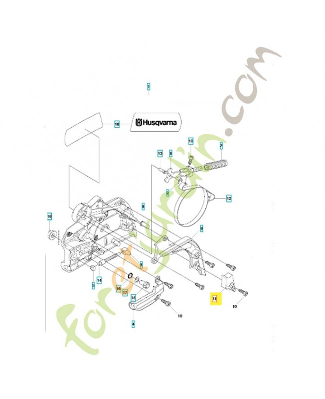Protecteur 544083001. Pièce de rechange Husqvarna