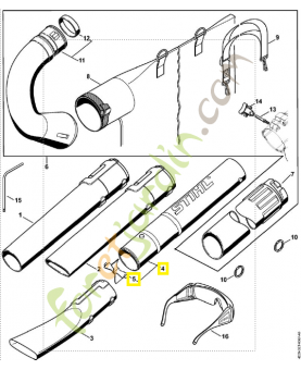 Tube 4229-760-8200. Pièce de rechange Sithl / Vicking