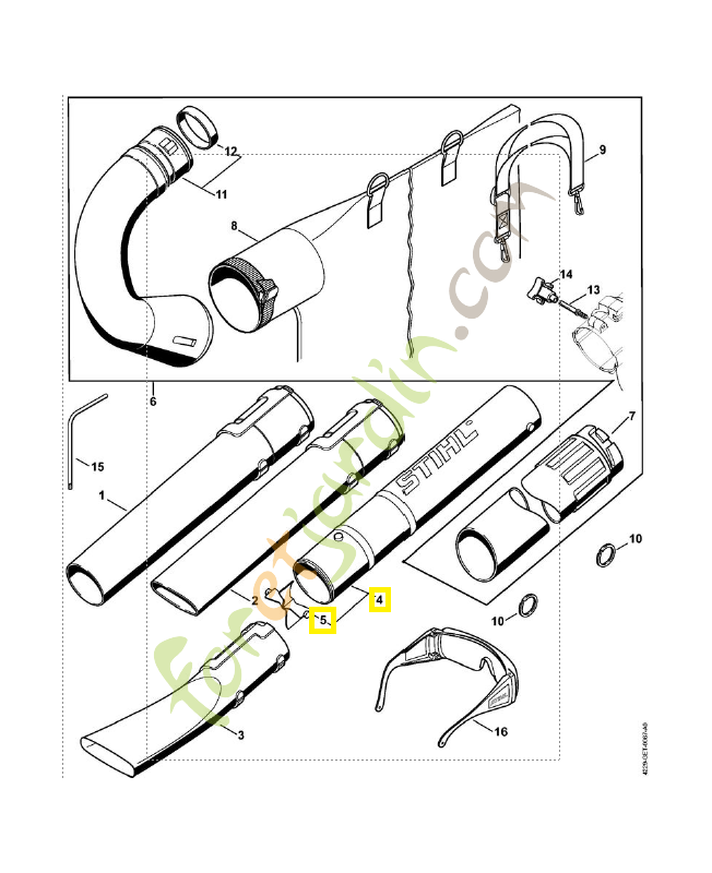 Tube 4229-760-8200. Pièce de rechange Sithl / Vicking