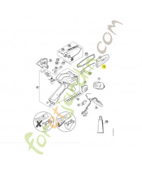 Protège-chaîne 0000-792-9164. Pièce détachée Stihl / Vicking
