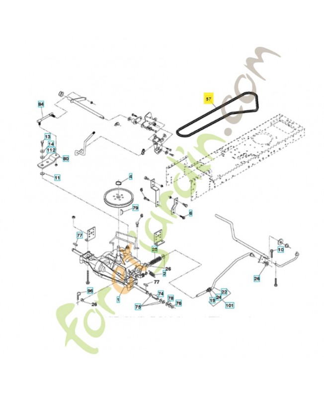 Courroie de traction 532138255 husqvarna