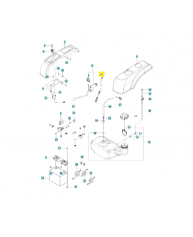 Câble embrayage de lame 532193235. Pièce de rechange Husqvarna