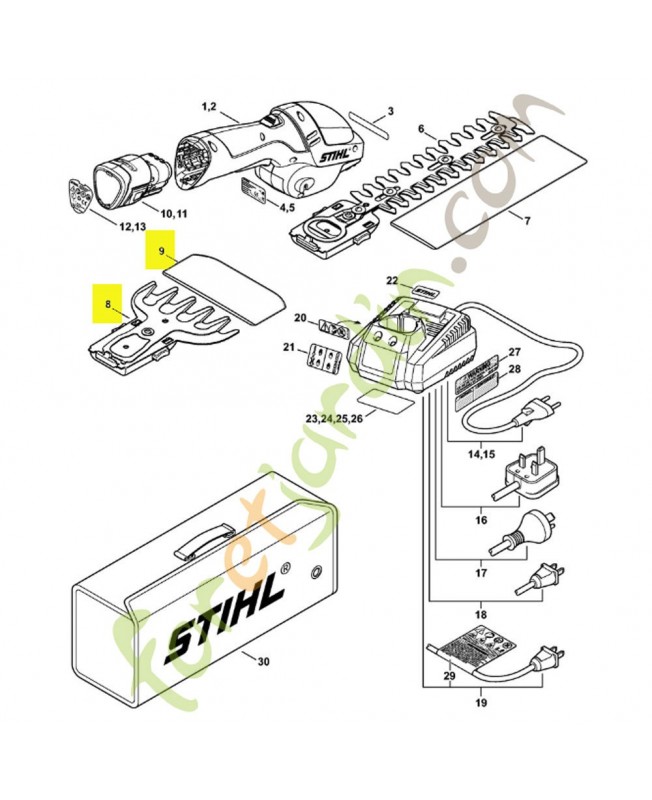 Lame taille-haies référence 4515-820-3500
