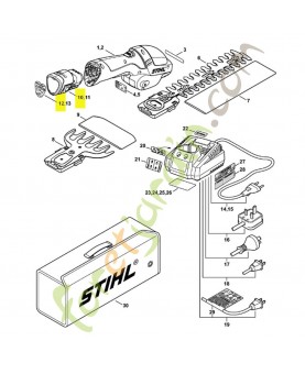 Batterie hsa 25 4515-400-6500- Pièce détachée Stihl / Vicking