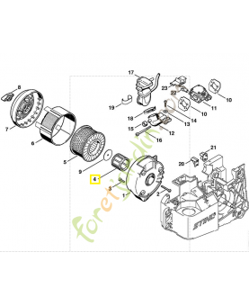 Filtre additionnel 4221-140-1800 stihl