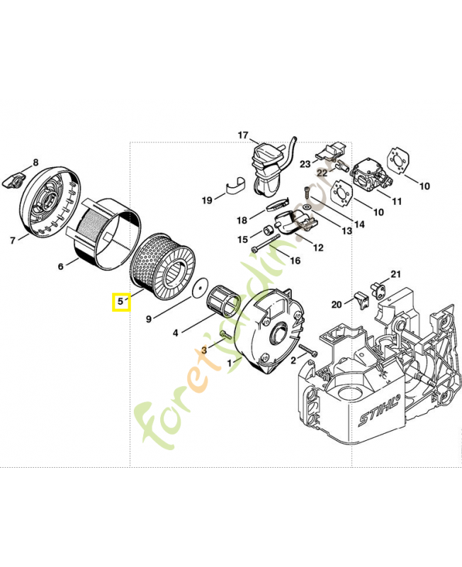 Préfiltre  4221-140-4400 stihl